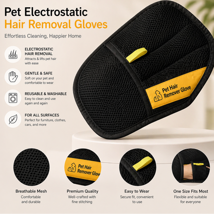 Bkirat™ Pet Hair Removal Gloves — Groom & Clean in Seconds